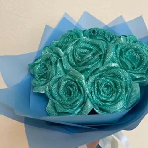 10 Glitter Flower Bouquet