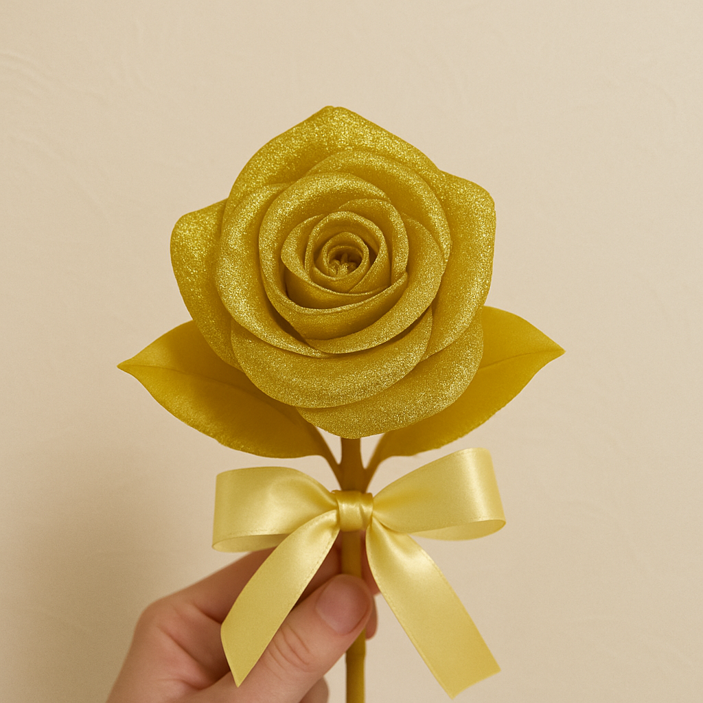 Single Glitter Rose